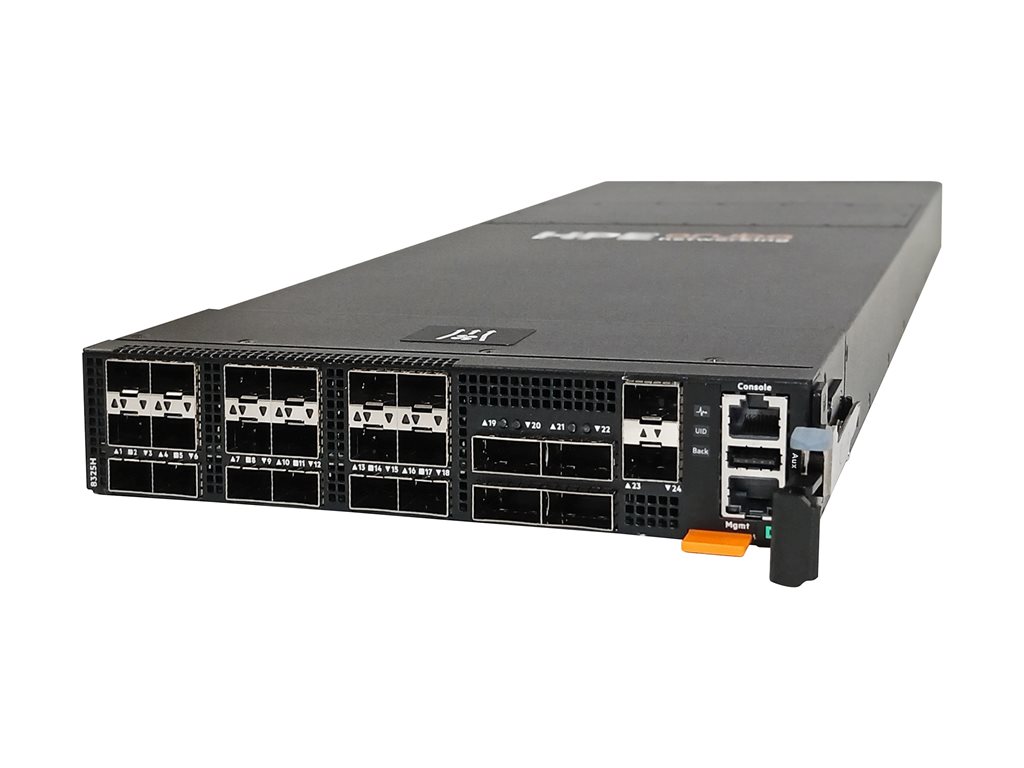 HPE Aruba Networking CX 8325H 18p SFP28 25G 4p QSFP28 100G Switch - Switch - halbe Breite - L3 - managed - 18 x 1 / 10 / 25 Gigabit SFP28 + 4 x 40 Gigabit / 100 Gigabit QSFP28 - Luftstrom von hinten nach vorne - an Rack montierbar